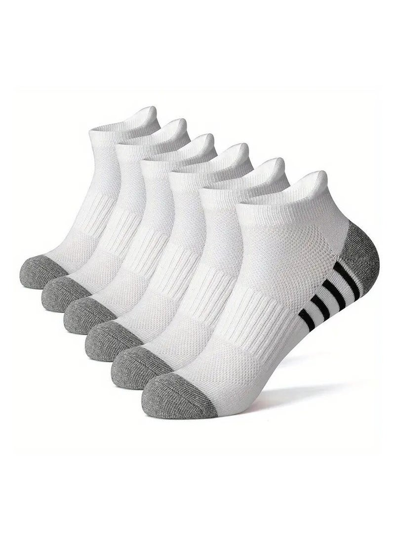 OHAHO - Athletic Cushioned Crew Socks with Arch Compression for a Secure Fit (5-Pair) - Image 1