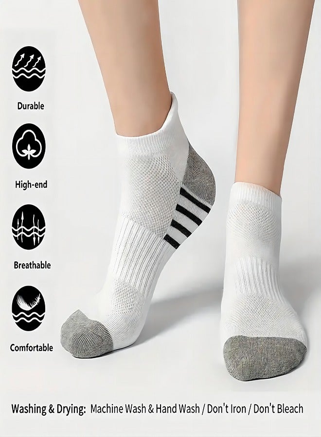 OHAHO - Athletic Cushioned Crew Socks with Arch Compression for a Secure Fit (5-Pair) - Image 1