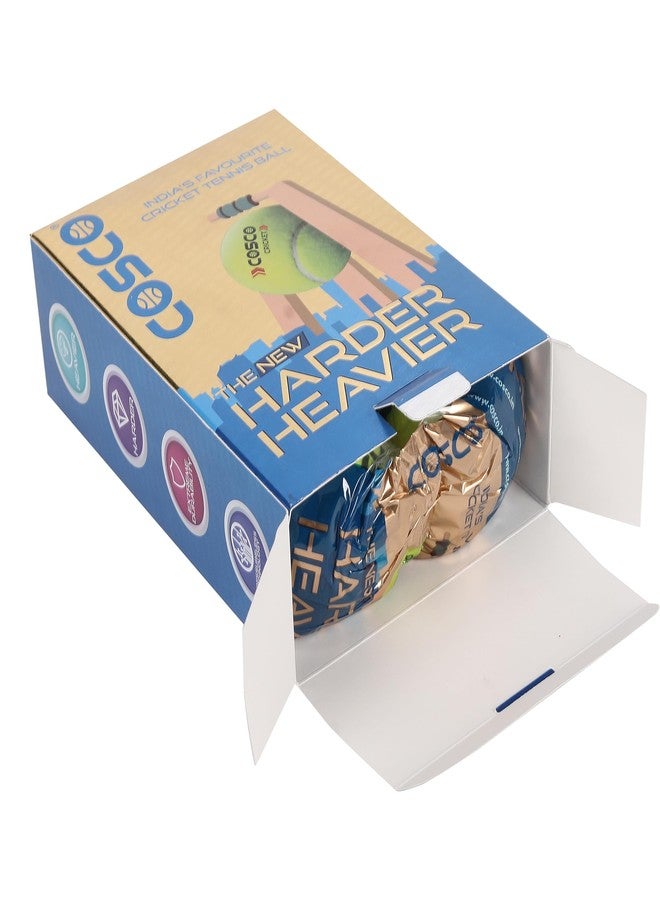 كوسكو كرات تنس وكريكت مطاطية خفيفة من كوسكو (مجموعة من 2)، أصفر - Image 5