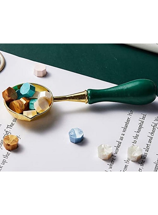 سوبفوكس طقم ختم شمع Supvox®، طقم ختم شمع، طقم ختم شمع، ختم شمع مع حبيبات شمع للختم، شموع، ملعقة تذويب شمع، ختم بمقبض خشبي للحرف اليدوية، صندوق هدايا فاخر - Image 4