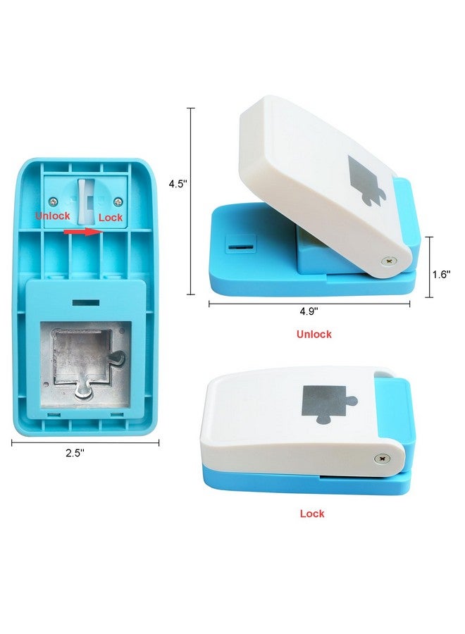 KW-triO Puzzle Punch DIY Jigsaw Puzzle Piece Cutter for Personalized Jigsaw Puzzle Custom Photo Puzzle Customized Puzzle Making Tool (Cerulean Blue) - Image 2