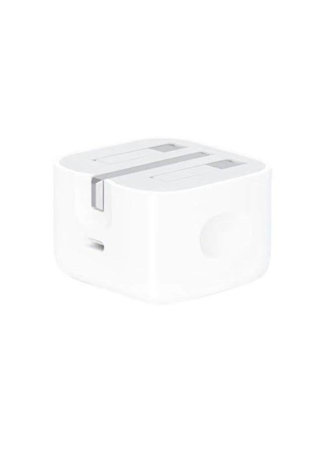 OMAKSS - 20W USB-C 3-Pin Power Adapter White - Image 1