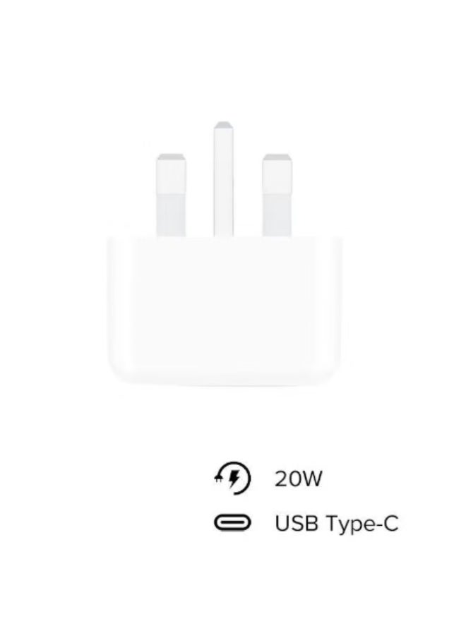 OMAKSS - 20W USB-C 3-Pin Power Adapter White - Image 1