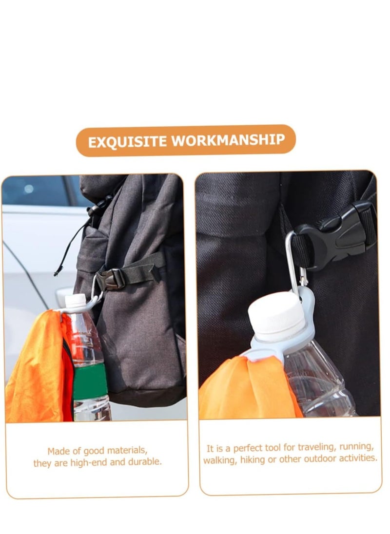 KASTWAVE 6pcs Water Bottle Buckle Athletic Backpack Climbing Carabiner Sports Water Bottle Water Bottle Ring Holder Mineral Water Bottle Buckles Water Bottle Holster Outdoor Buckles Alloy  - Image 4