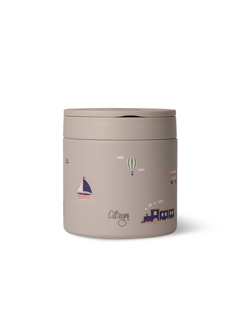 Citron Classic Thermal Food Jar 350ml Vehicles Theme | Triple-Wall Insulated Stainless Steel Food Container | Leak-Proof Hot & Cold Food Flask for Toddlers & Kids 18M+ - Image 4