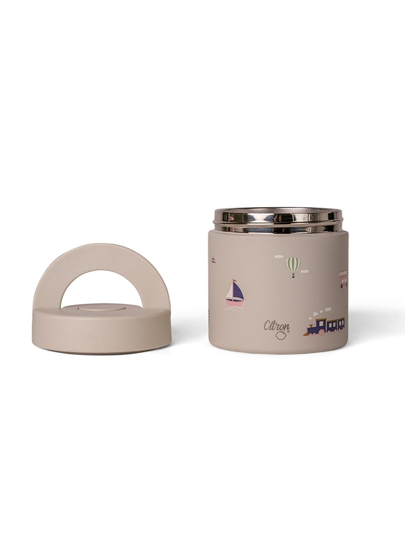 Citron Classic Thermal Food Jar 350ml Vehicles Theme | Triple-Wall Insulated Stainless Steel Food Container | Leak-Proof Hot & Cold Food Flask for Toddlers & Kids 18M+ - Image 2