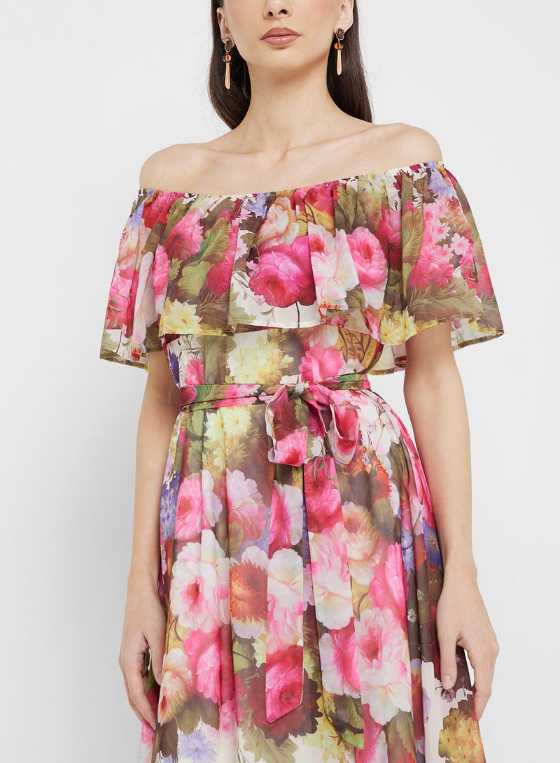 ايلا فستان بطبعة زهور - Image 3