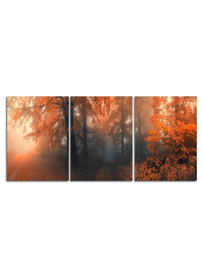 Marktna Set Of 3 Framed Canvas Wall Arts Stretched Over Wooden Frame with a Nature Design - Image 2