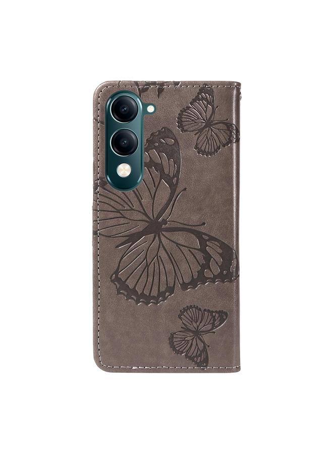 erorex Case For vivo Y29S 5G / Y04 3D Butterfly Embossed Pattern Flip Leather Phone Case - Image 3