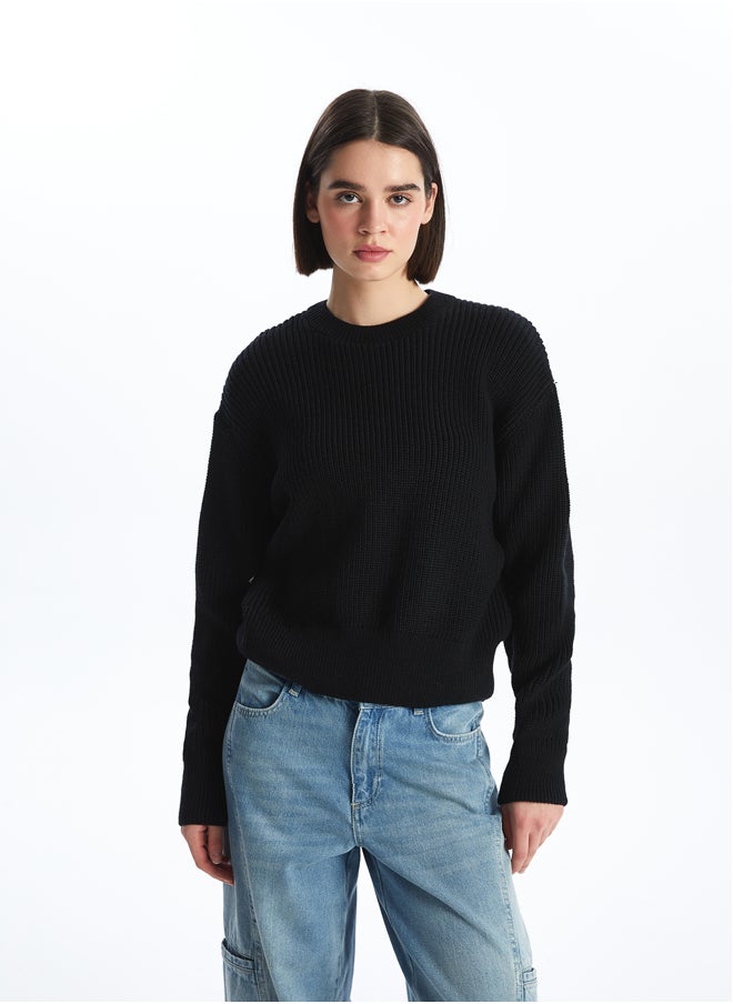 LC WAIKIKI Crew Neck Straight Long Sleeve Women's Knitwear Sweater  - Image 2