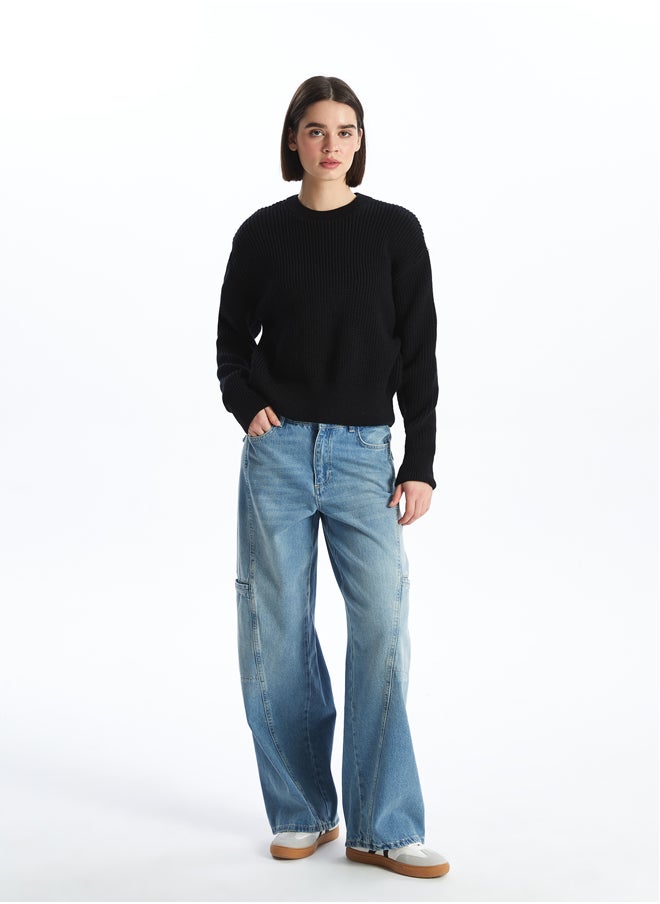 LC WAIKIKI Crew Neck Straight Long Sleeve Women's Knitwear Sweater  - Image 3