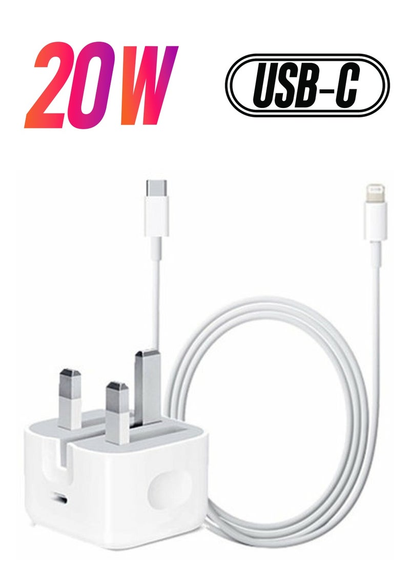 Generic - IPhone 20W USB-C Power Adapter With Cable for iPhone 12 / iPhone 12 Pro max /12mini - Image 1