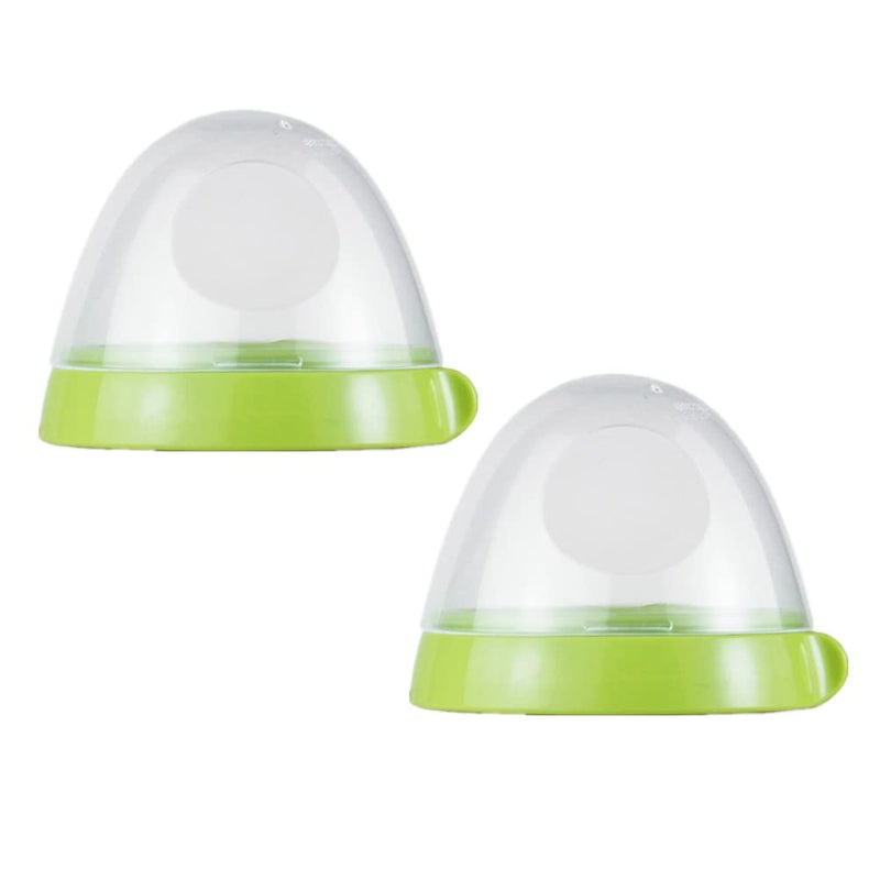 Baby Bottle Caps and Collars Rings Compatible for Comotomo Feeding Bottles2 CountGreen