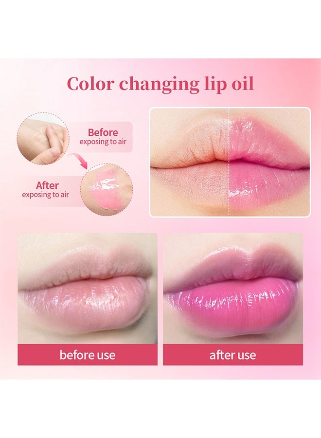 آي بي سي سي سي أن دي سي مصل الشفاه الوردي - ملمع الشفاه المغير اللون ، أحمر الشفاه الوردي ماجيك مود مرطب توهج الشفاه زيت صبغة الشفاه أحبار الشفاه بلطي مرطب الشفاه غير دهني سيروم الشفاه الشفاف للنساء والفتيات منتجات العناية بالشفاه 5.5 جرام - Image 2