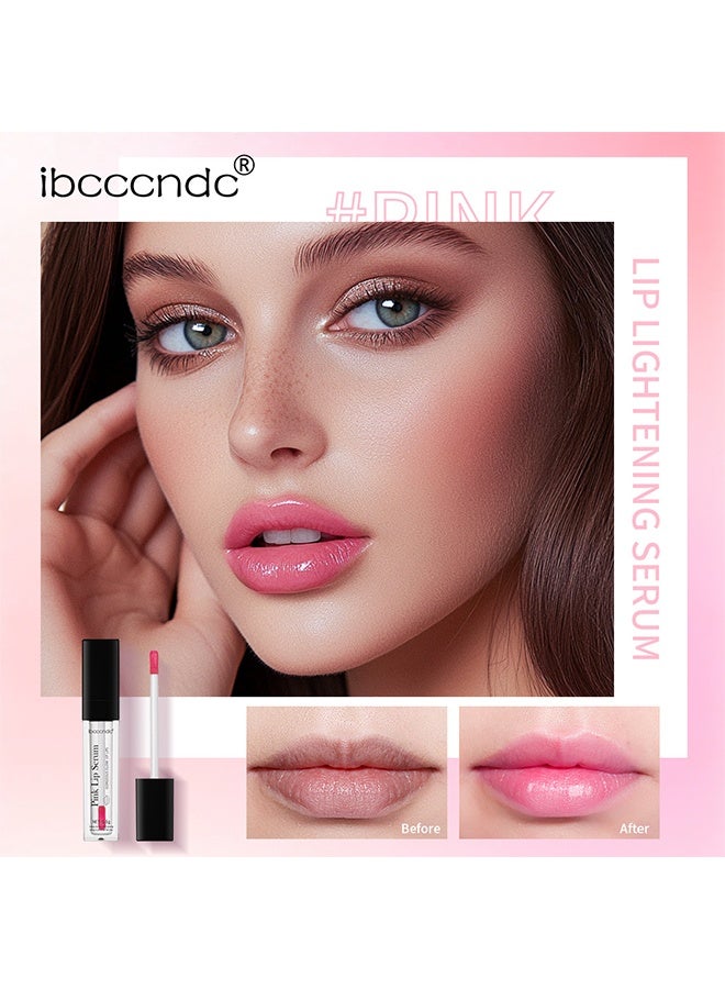 آي بي سي سي سي أن دي سي مصل الشفاه الوردي - ملمع الشفاه المغير اللون ، أحمر الشفاه الوردي ماجيك مود مرطب توهج الشفاه زيت صبغة الشفاه أحبار الشفاه بلطي مرطب الشفاه غير دهني سيروم الشفاه الشفاف للنساء والفتيات منتجات العناية بالشفاه 5.5 جرام - Image 4