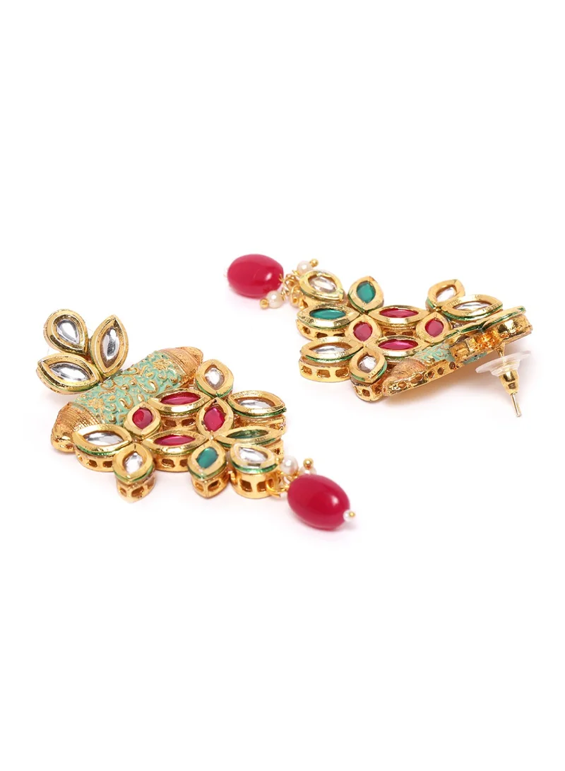 Priyaasi Kundan Studded Beaded Jewellery Set
