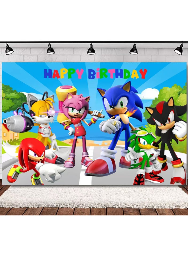 My Party Shop Sonic Birthday Party Poster 70*100 cm