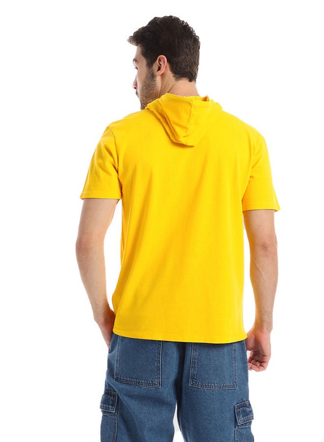 WHITE RABBIT White Rabbit Short Sleeves Front Kangaroo Pocket Hooded T-Shirt  - Image 3