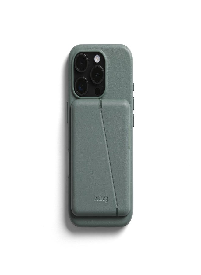 Bellroy Mod Phone Case + Wallet for iPhone 16 Pro (slim leather iPhone case, phone wallet) - Agave - Image 1