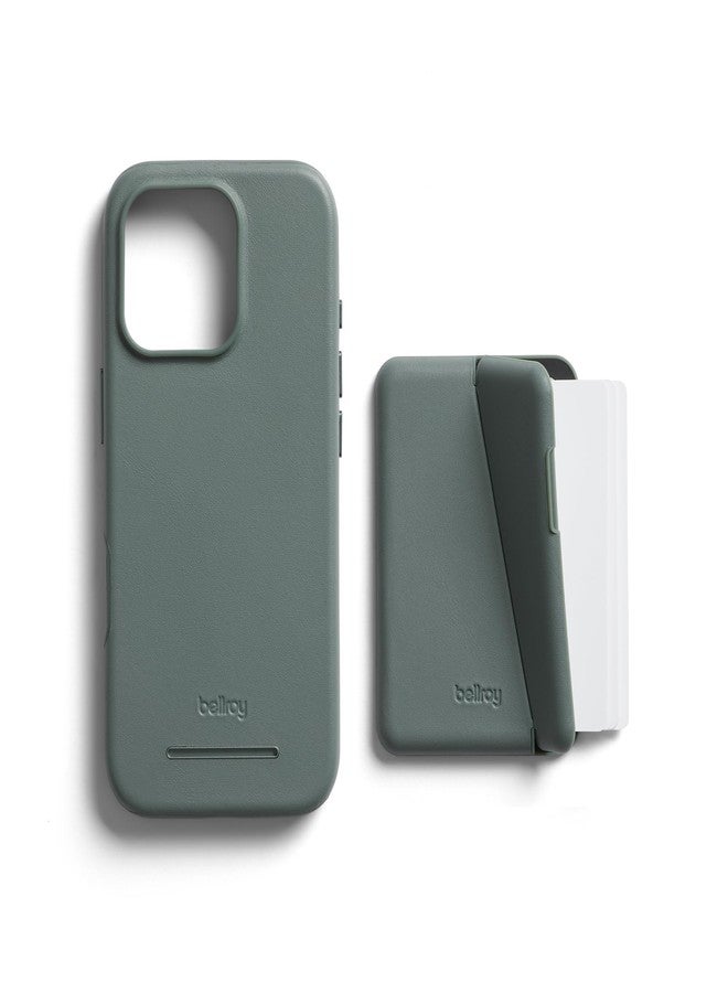 Bellroy Mod Phone Case + Wallet for iPhone 16 Pro (slim leather iPhone case, phone wallet) - Agave - Image 2