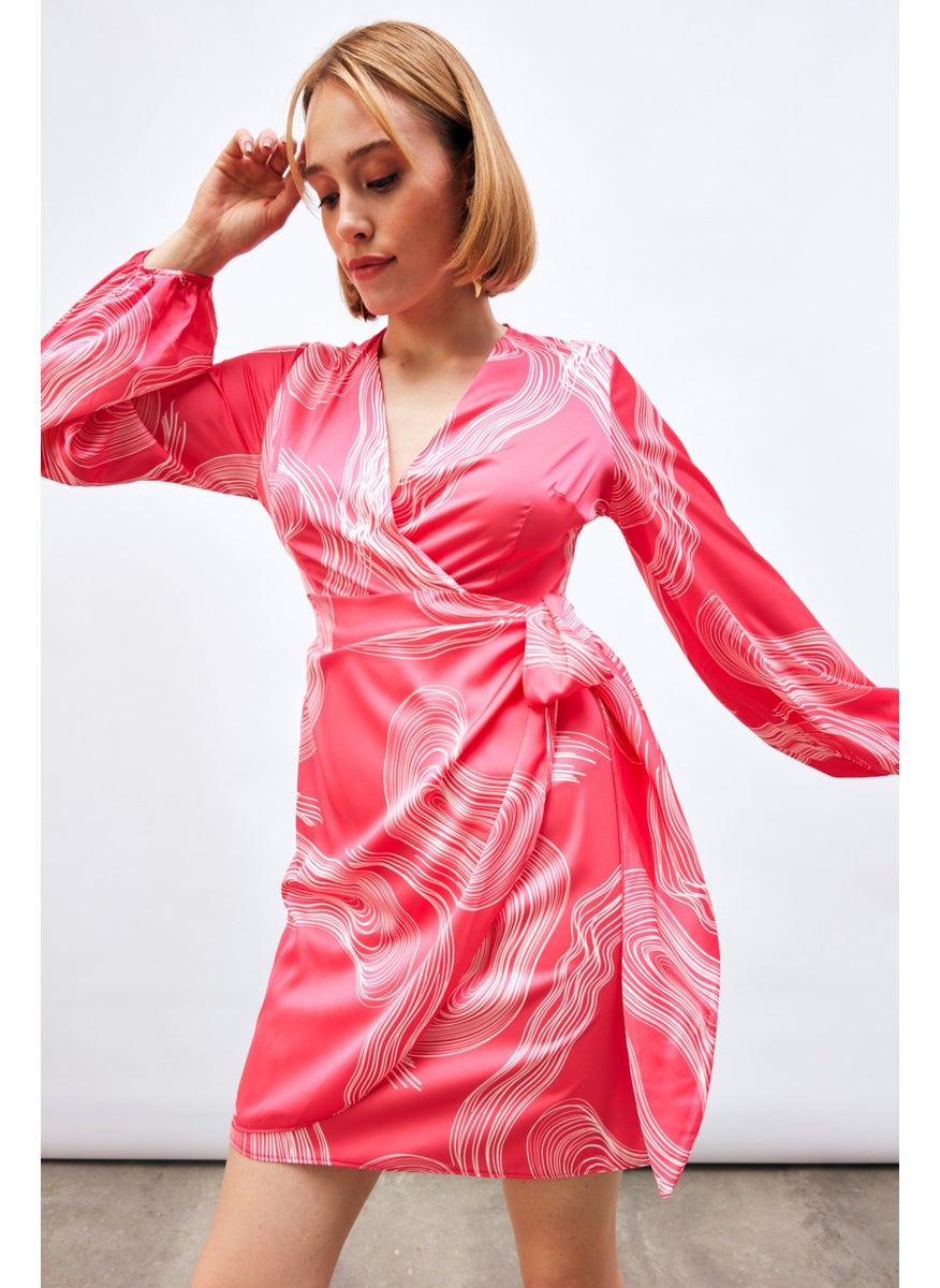 Double Breasted Patterned Dress - Fuchsia - pzsku/Z0656E3591313F0DB7E94Z/45/_/1740639438/0d74ba59-0dca-4abf-b0f9-295187376bbe