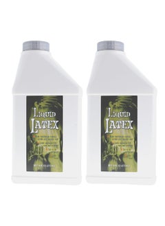 Liquid Latex Fashions Liquid Latex for Special Effects (2 Pack Set) 16 Oz EACH! Skin-Safe, Dries Clear, Easy Application, for Halloween, Cosplay, Zombie SFX and Movie Makeup 