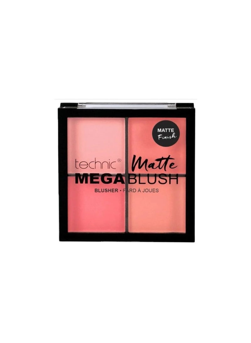 Technic Matte Finish Mega Blush Palette - 4 Color - Image 2