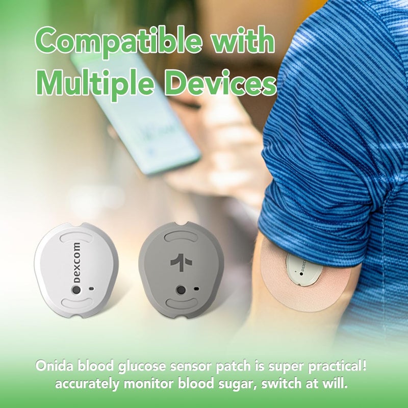Onida Dexcom G7 Adhesive Patches 20PCS Over Patches for Dexcom G7 Stelo CGMPreCut Adhesive Overpatches Waterproof Continuous Glucose Monitor Sensor Cover - Image 3