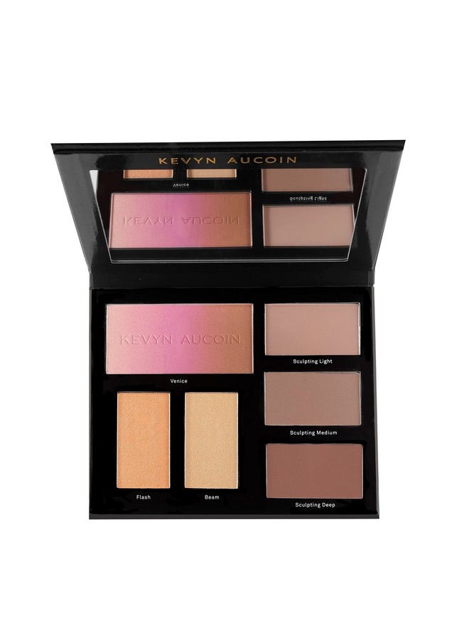 Kevyn Aucoin - The Contour Book, The Art Of Sculpting & Defining Volume 3: Makeup Artist Palette. Defines Facial Features. Eyes, Cheekbone, Nose & Jawline. Highlighters To Glow. All Skin Tones & Shapes. - Image 1