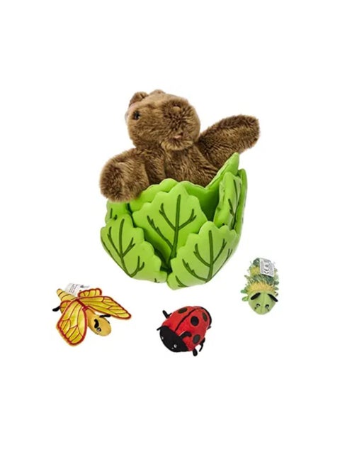 Away Puppets Rabbit in a Lettuce (with 3 Mini Beasts)