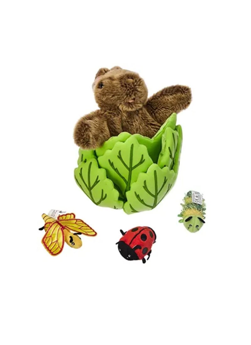 Away Puppets Rabbit in a Lettuce (with 3 Mini Beasts)