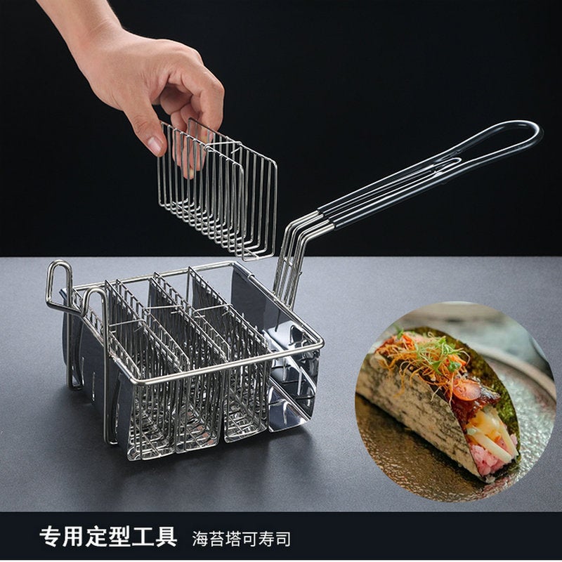 Mexican Pancake Roll Shaped Fried Basket Corn Clip Taco Clip Rack Norpro Taco Press Pancake Rack - Image 3