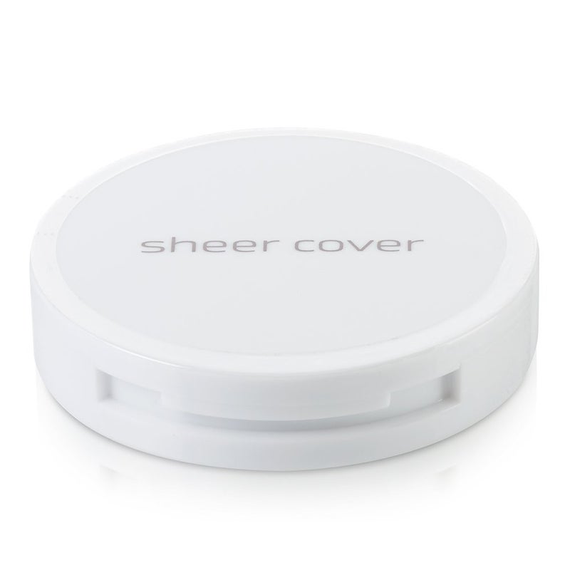 Sheer Cover Studio â€“ Conceal and Brighten Highlight Trio â€“ Two-Toned Concealers â€“ Shimmering Highlighter â€“ Light/Medium Shade â€“ With FREE Concealer Brush â€“ 3 Grams - Image 1