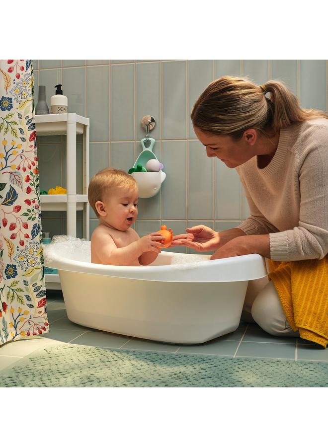 erorex Baby Bath, White/Turquoise - Image 3