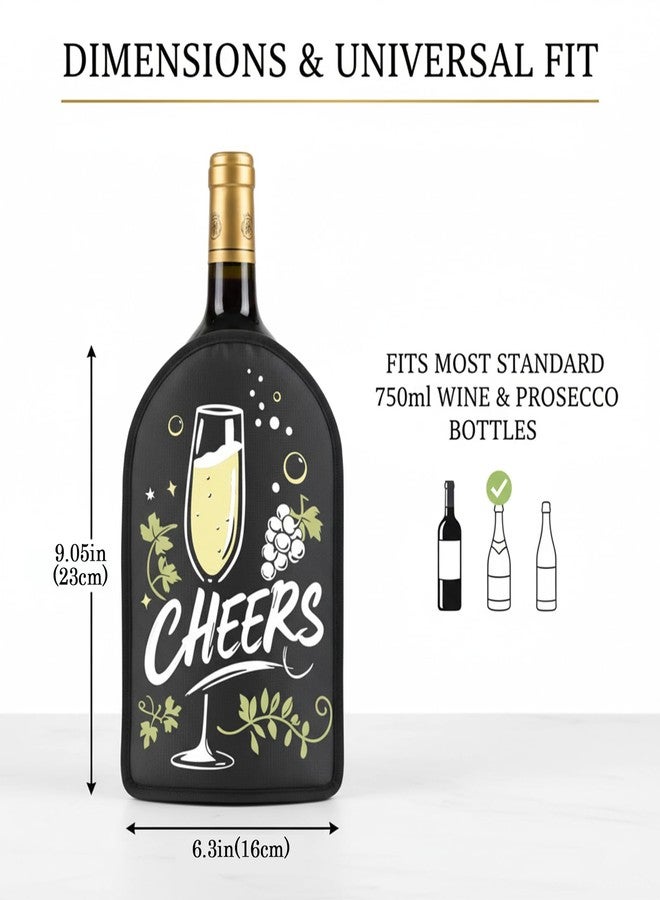 Deyuoau Gel Wine Cooler Sleeve & Holder - Freestanding Wine Bottle Cooler for Red, White, Sparkling Wine and Champagne, Portable Ice Wine Sleeve Carrier with Reusable Cooling Gel - Image 5