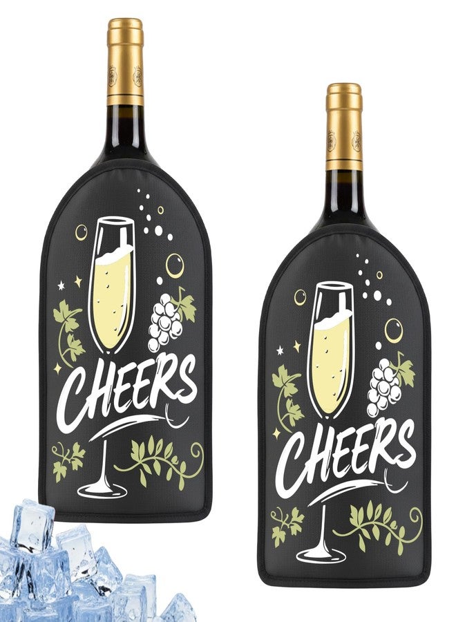 Deyuoau Gel Wine Cooler Sleeve & Holder - Freestanding Wine Bottle Cooler for Red, White, Sparkling Wine and Champagne, Portable Ice Wine Sleeve Carrier with Reusable Cooling Gel - Image 1