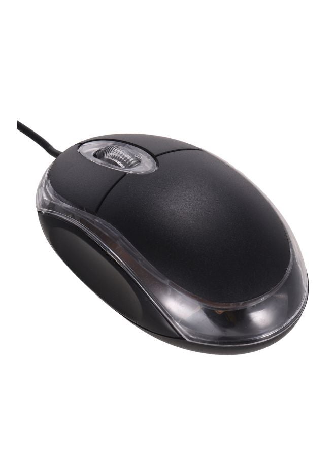 ماوس USB سلكي ثلاثي الأبعاد أسود/شفاف - Image 2
