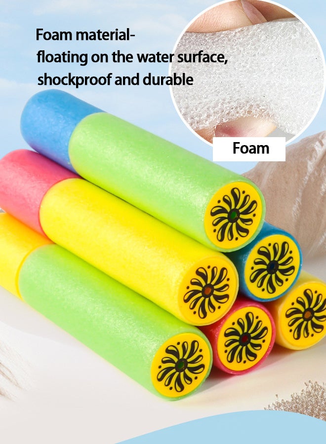 Water Squirt Shooter Water Gun for Kids, 6-Piece Children's Summer Outdoor Pool Battle Foam Waters Blaster Toy, 40×4cm - Image 5