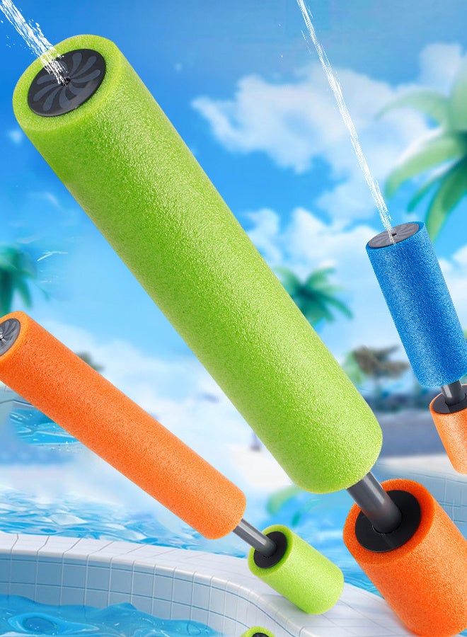 Water Squirt Shooter Water Gun for Kids, 6-Piece Children's Summer Outdoor Pool Battle Foam Waters Blaster Toy, 40×4cm - Image 2