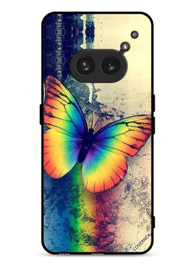 Covernex Nothing Phone (2a) Plus Protective Case Cover Vintage Rainbow Butterfly - Image 1