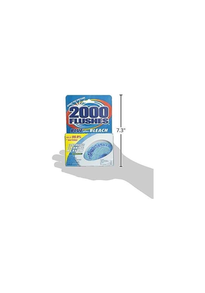 2000 FLUSHES Blue Plus Bleach Toilet Bowl Cleaner - 3.5 Oz - Image 4