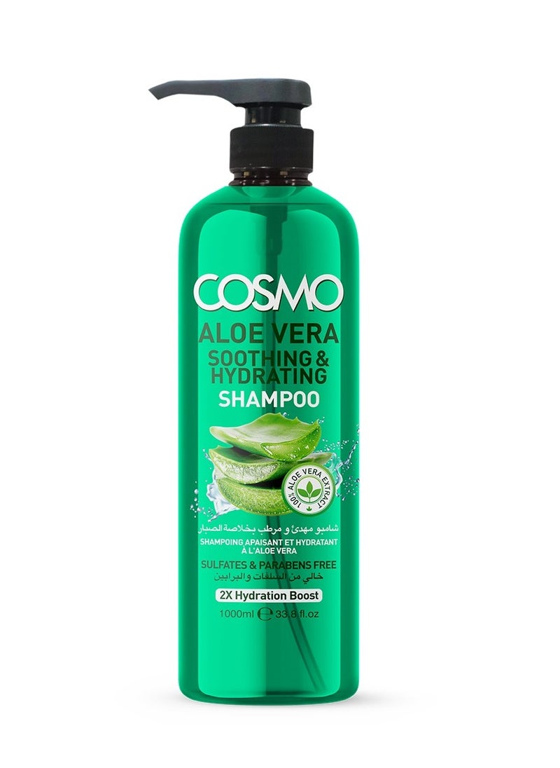 COSMO Aloe Vera Soothing And Hydrating Shampoo 1000Ml 