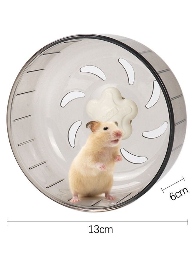 Neostyle Neostyle Hamster Flying Saucer Silent Running Exercise Wheel With Holder Grey  - Image 2