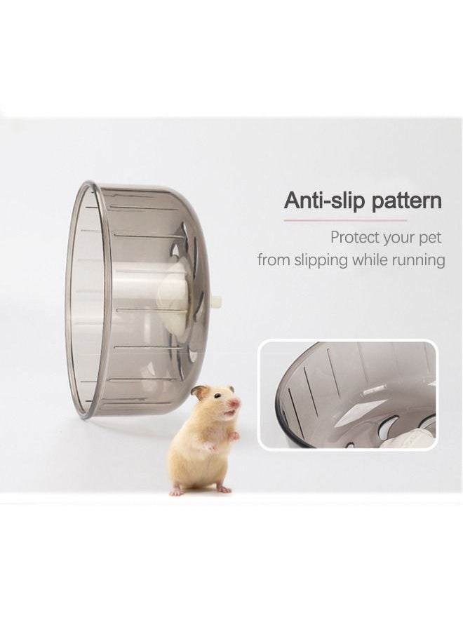 Neostyle Neostyle Hamster Flying Saucer Silent Running Exercise Wheel With Holder Grey  - Image 5
