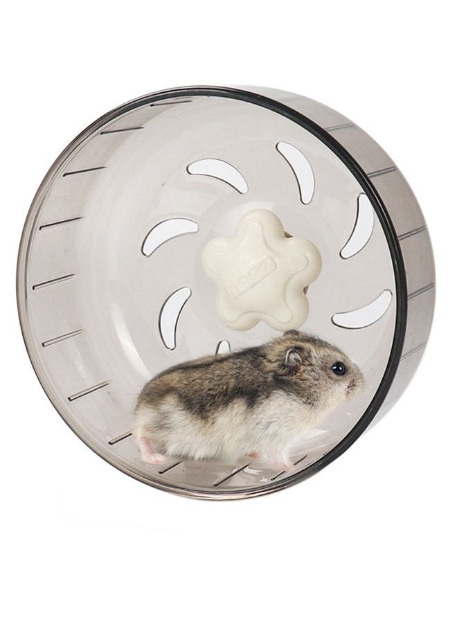 Neostyle Neostyle Hamster Flying Saucer Silent Running Exercise Wheel With Holder Grey  - Image 1