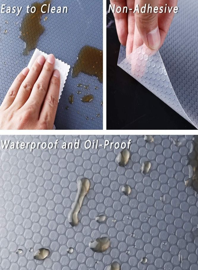 AMERTEER 40x200 CM Multi Purpose Shelf Liner Stain Proof Mat - Image 2