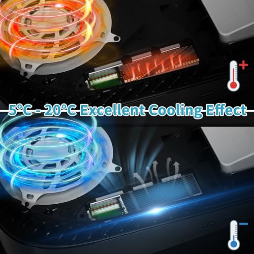 ELUTENG M.2 SSD Heatsink 4PCS 2280 SSD Heat Sink with NVMe SSD Thermal Pad NVMe Heat Sink with 8 Black Rubber Straps for PC/PS5 M.2 PCIE NVMe SSD or M.2 SATA SSD - Image 3