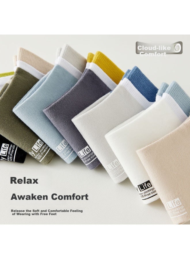 Your Sun Comfortable And Refreshing Men'S Socks For Spring And Summer, Thin Short Tube Antibacterial And Odor-Resistant Sports Socks 7 Pairs Pack - Image 5