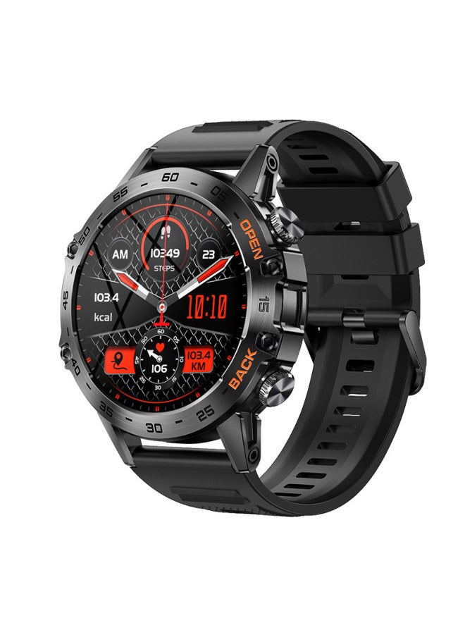 K52 Smart Watch Heart Rate Bluetooth Call InFormation Push Sports Wristband Digital Computer Smart Watch-Color:silver Nylon Green