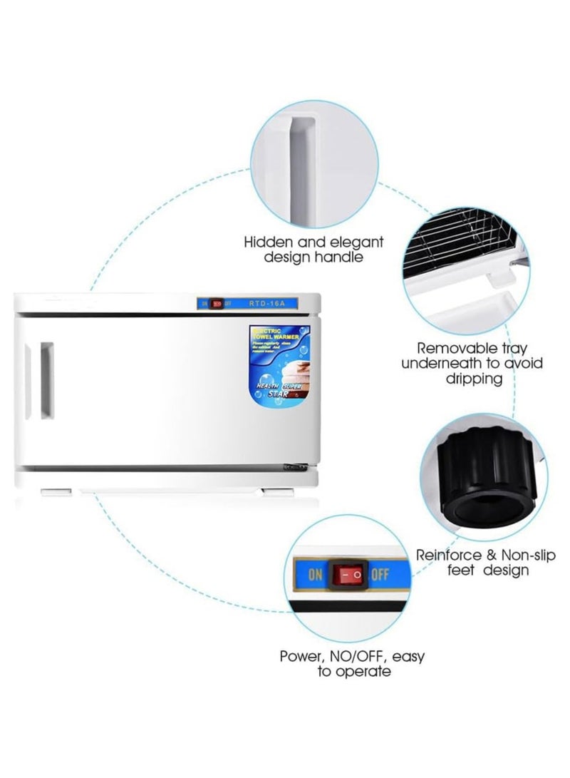 سخان المناشف، خزانة المناشف بطبقة مزدوجة لحمل 50 منشفة، سخان المناشف بدرجة حرارة ثابتة، للمنزل - Image 1